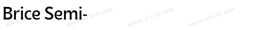 Brice Semi字体转换